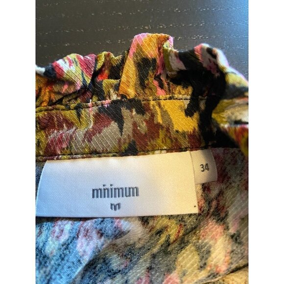 Minimum Chalotthea Women Abstract Floral Print Long Sleeve Maxi Dress Si… - Picture 14 of 14